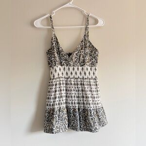 Vintage Paisley Baby Doll Top